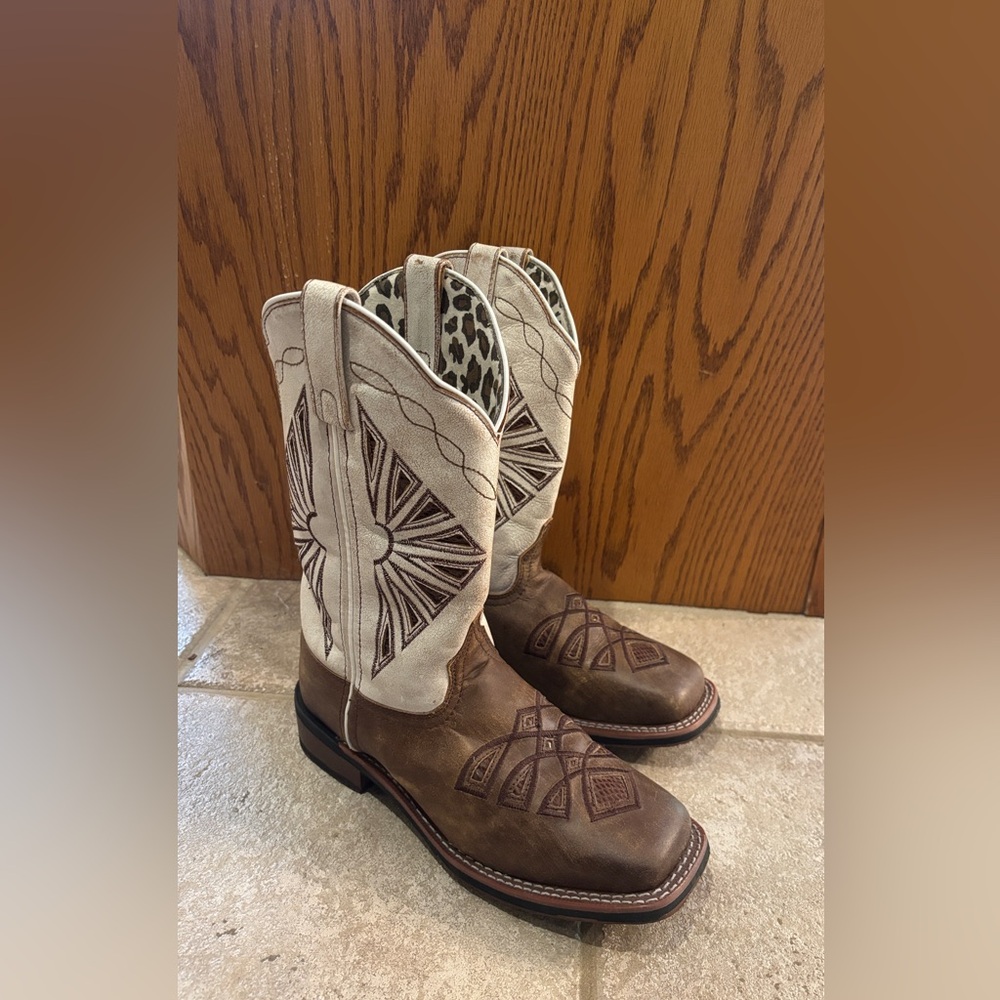 Laredo Brown and Cream Western Boots